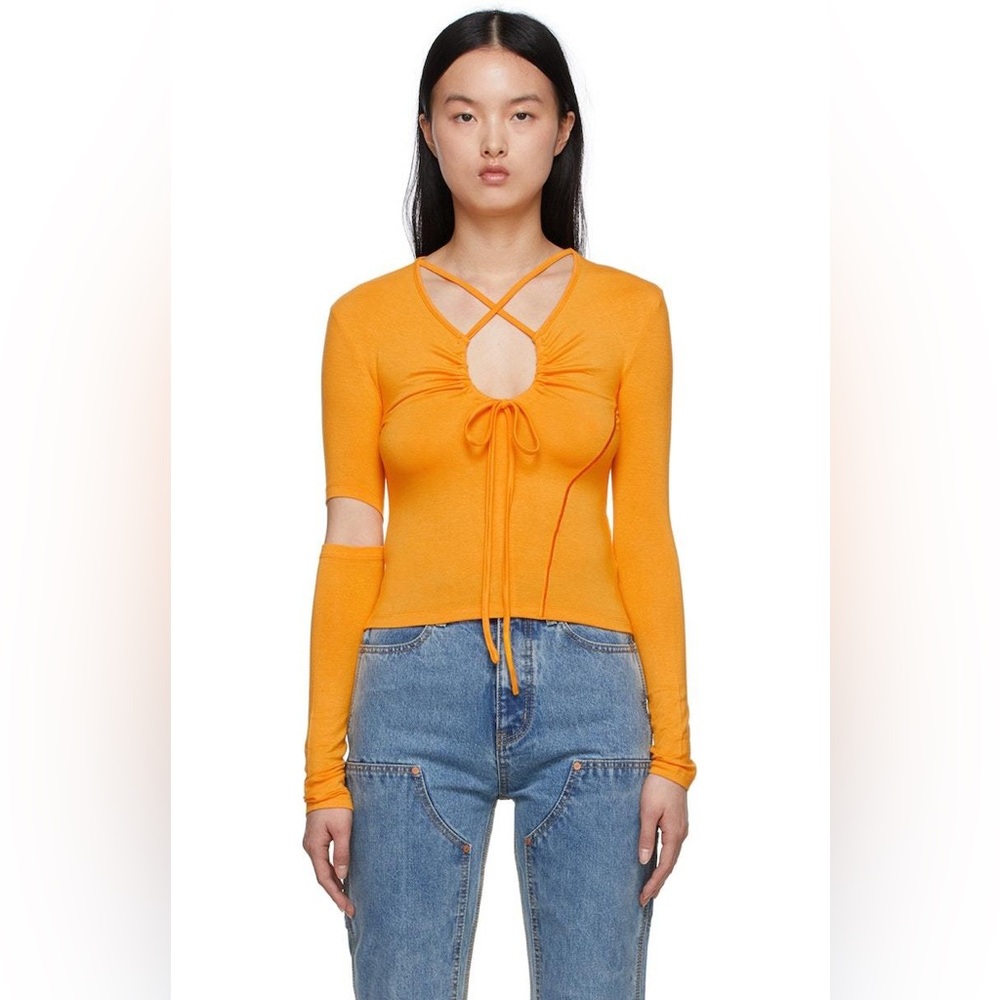 Andersson Bell Orange Long Sleeve Women's Top